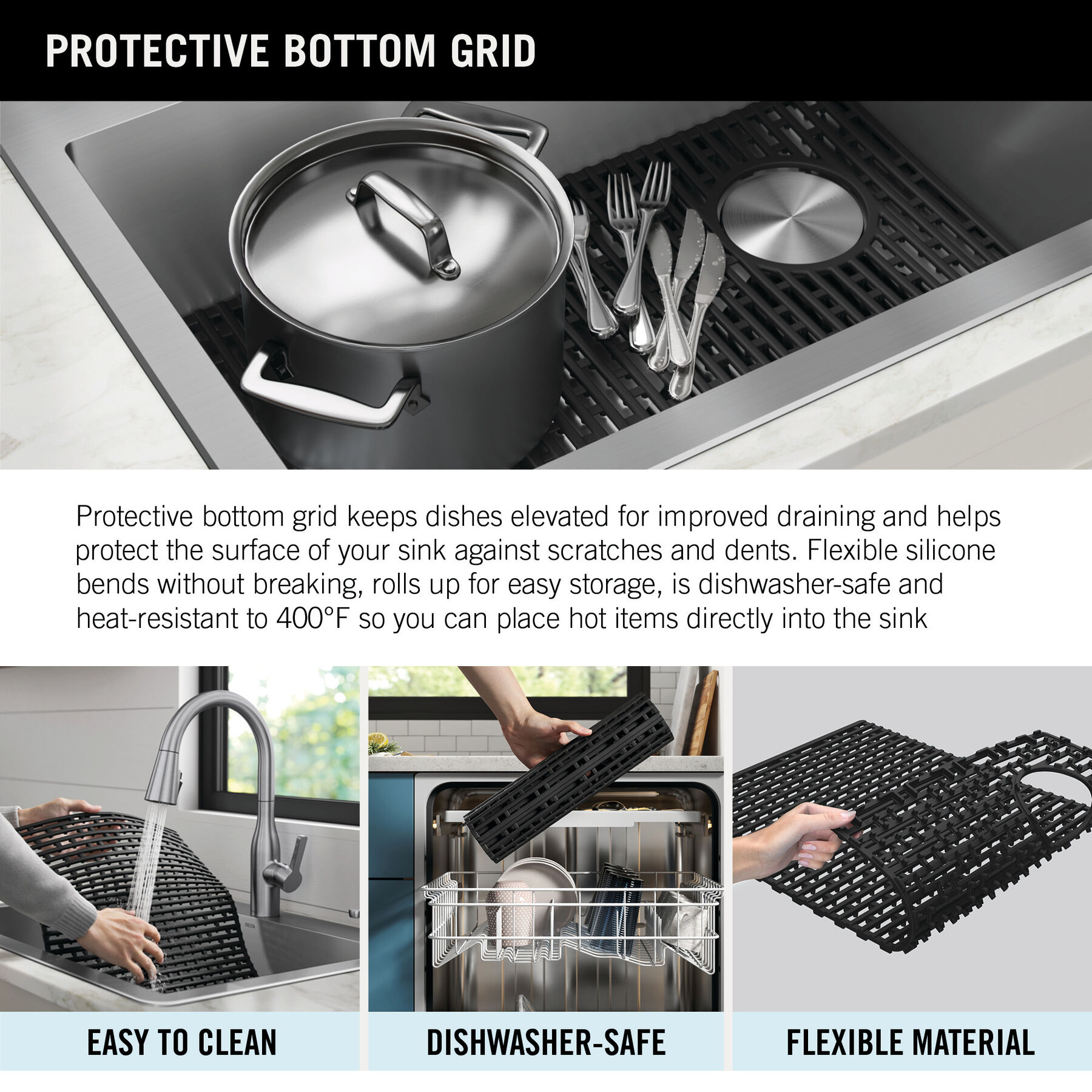 30” Drop-In Undermount Stainless Steel Single Bowl Kitchen Sink with Accessories, image 1